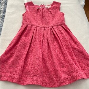 Mini Boden pink dress 5-6 yr old